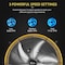 Simple Deluxe Drum Fan, 30 in Blade Dia, 33.86 in H x 37.4 in L x 9.84 in W, Steel, White HIFANXDRUM30 - alternate 2